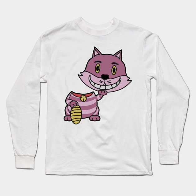 Cheshire Chinese Long Sleeve T-Shirt by cristinao